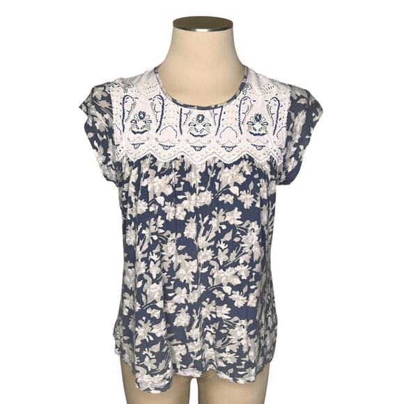 Anthropologie Postmark Penelope Printed Top Size Small - Picture 2 of 12
